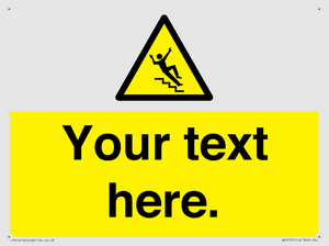 Custom Slippery Stairs Sign